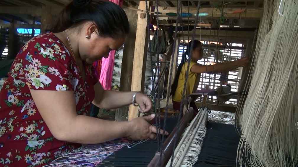 Thổ cẩm dân tộc Lào ở Điện Biên